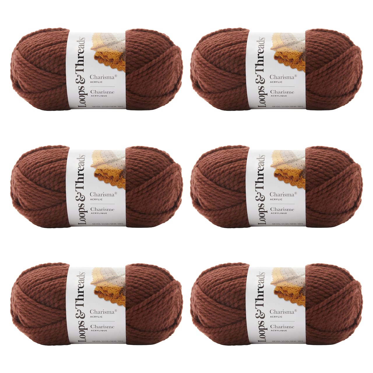 6 Pack: Charisma® Yarn by Loops & Threads®